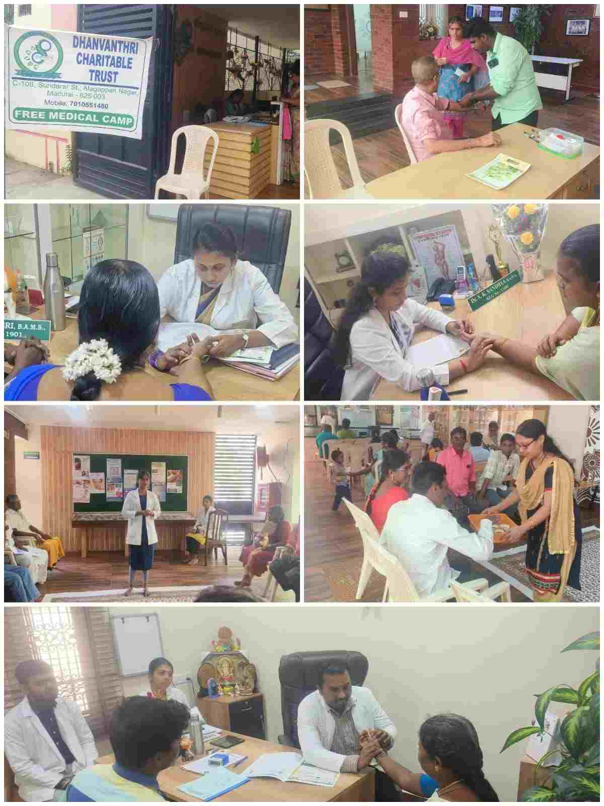 Dhanvanthri charitable trust free medical camp Madurai-2026